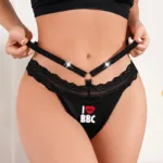 I LOVE BBC Traceless Lace G-String Sexy Thong – Sexy Low-Rise Seamless Panties for Women