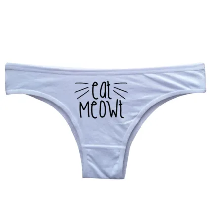 Funny Printed Cotton Briefs for Women – Mid-Rise Comfy Panties with Cute Designs