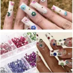12 Grid Crystal Nail Art Rhinestones – Shimmering Flatback Gems for Nails, Shoes & Crafts