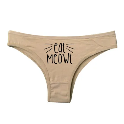 Funny Printed Cotton Briefs for Women – Mid-Rise Comfy Panties with Cute Designs