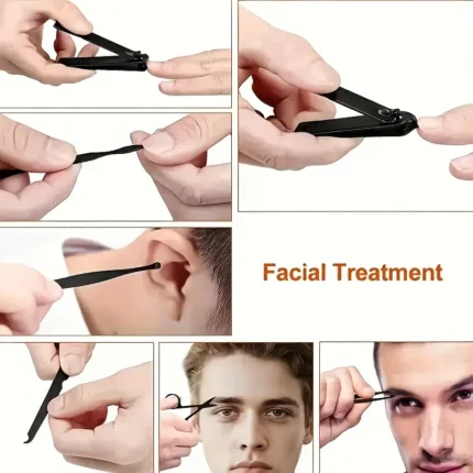 Professional Nail Clippers Kit – 7-24pcs Stainless Steel Grooming Set for Men & Women