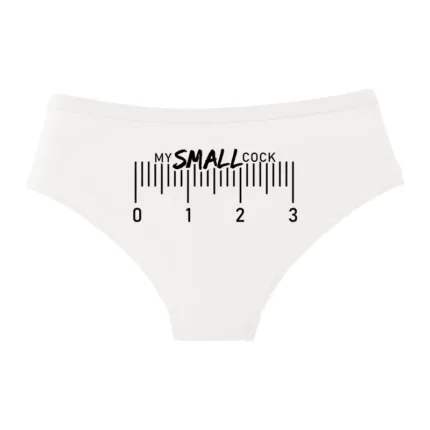 MY SMALL COCK Funny Cotton Panties — Cute Sexy Briefs for Women