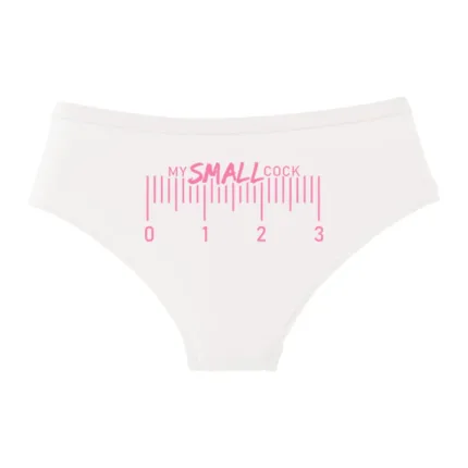 MY SMALL COCK Funny Cotton Panties — Cute Sexy Briefs for Women