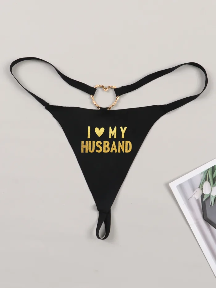kf-S2eddd9bdada645efaeb4b2b8159fcc1fz Varsbaby “I Love My Husband” Cheeky Letter Print G-String — Seamless Bikini Thong