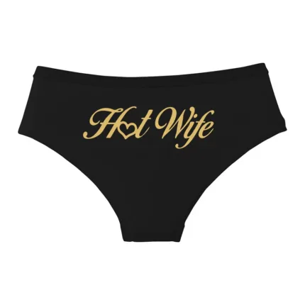 Heart Lips HOT WIFE Cotton Panties — Cute Sexy Briefs for Women