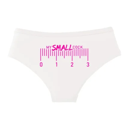 MY SMALL COCK Funny Cotton Panties — Cute Sexy Briefs for Women