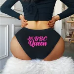 BBC QUEEN Print Cotton Panties — Sexy Briefs for Women