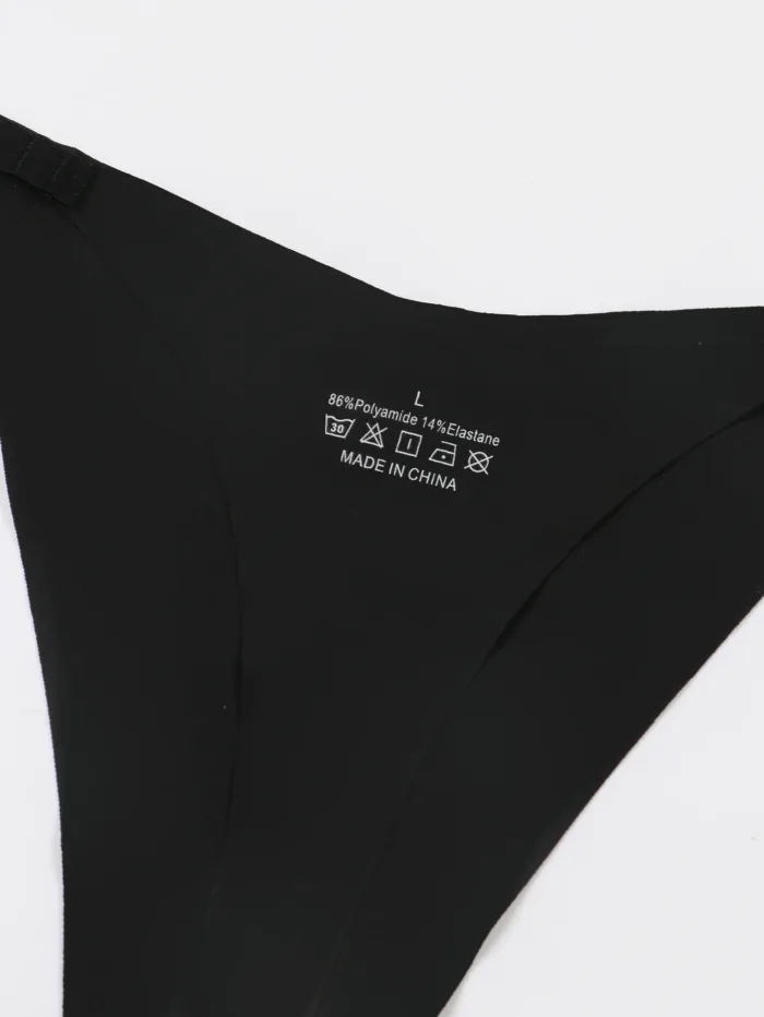 Varsbaby “I Love My Boyfriend” Cheeky Letter Print G-String — Playful Seamless Bikini Thong